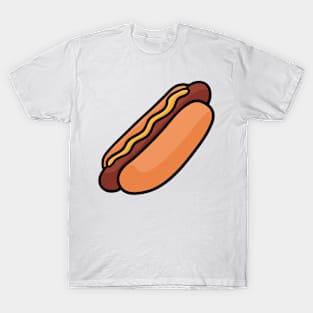 Hot Dog Drawn T-Shirt